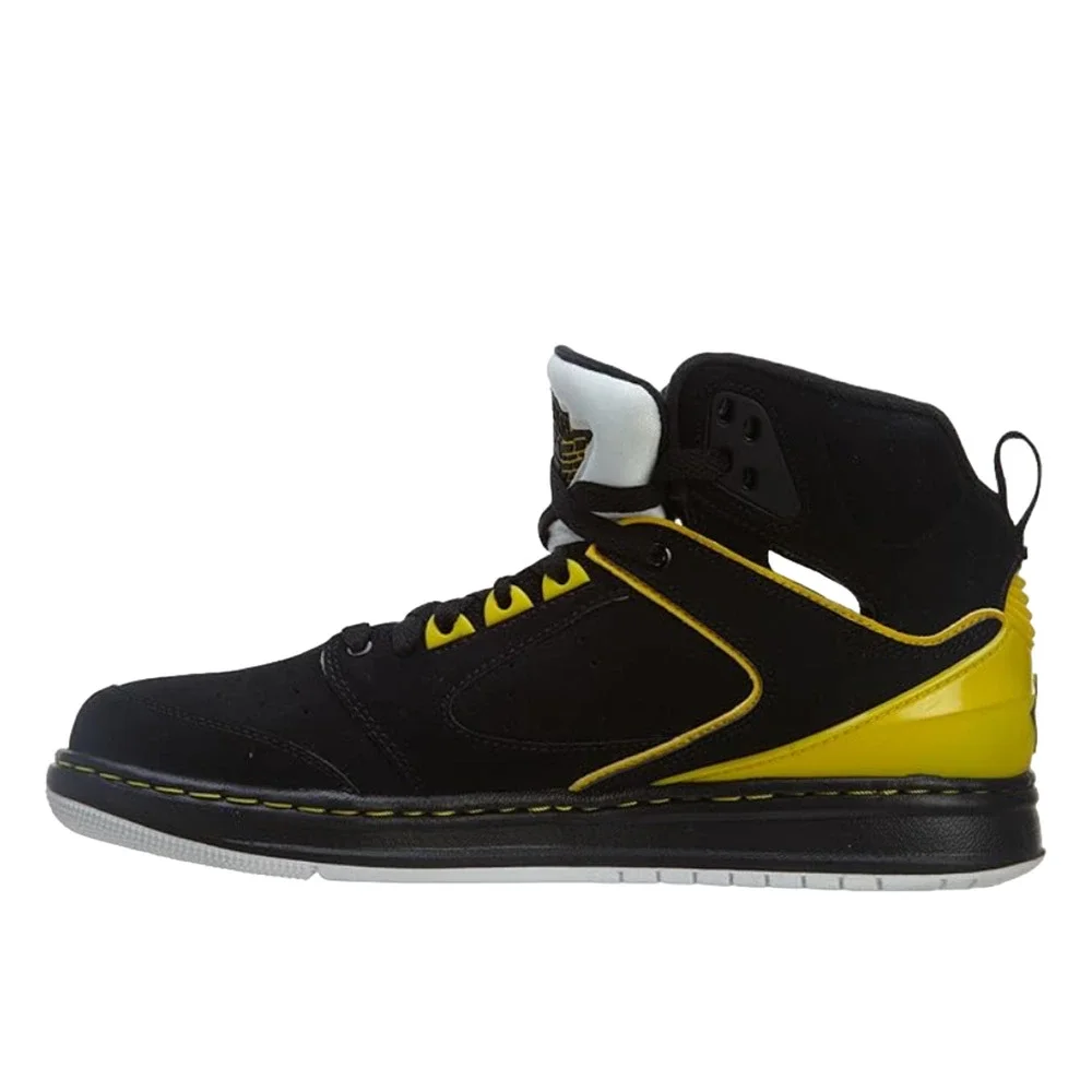Jordan Sixty Club Black Yellow Metallic Silver Men's Basketball Shoes Size 12
